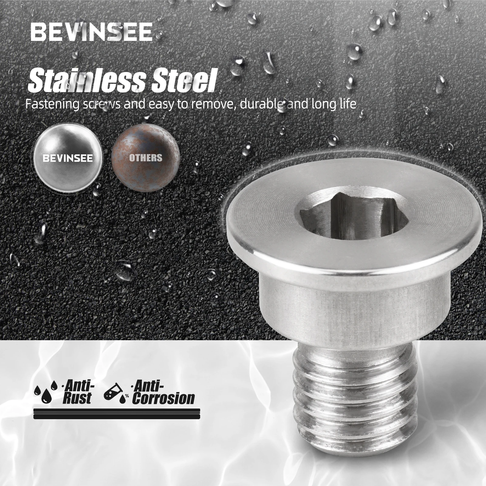 Tornillos disco freno acero inoxidable - BMW X5 X3 X1 Serie 3 5 Z4 - imagen 2