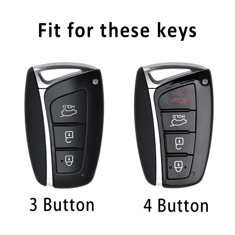 Carcasa funda llave Hyundai TPU – Santa Fe Genesis Grandeur Azera - imagen 2