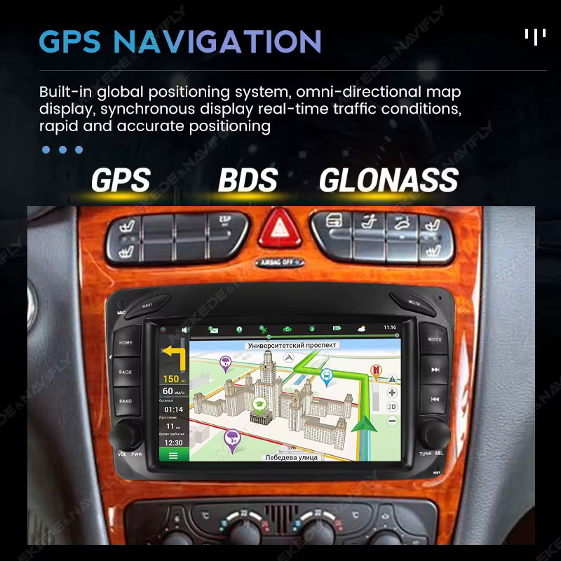 Radio multimedia con Android Auto y CarPlay para Mercedes CLK W209 - imagen 4