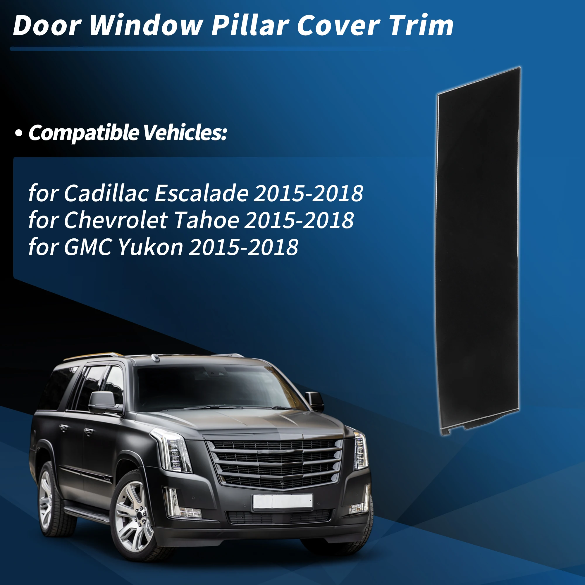 X Autohaux Adorno pilar C trasero derecho para Escalade/Tahoe/Yukon - imagen 2