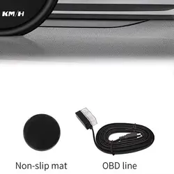 Head-up display OBD2 digital para coche con velocidad y temperatura del agua