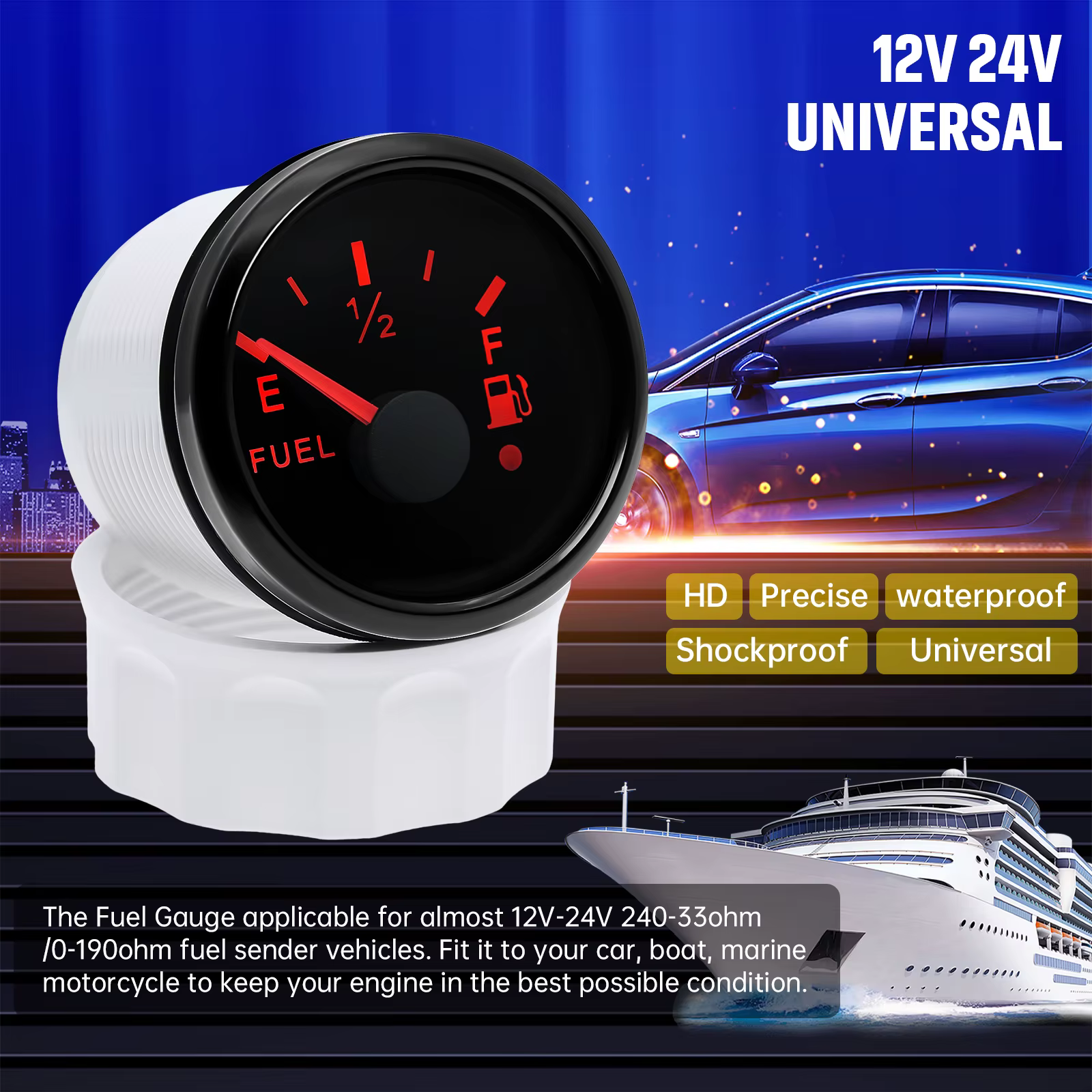 Medidor digital de nivel de combustible GAR 240-33 Ω con sonda IP67 - imagen 2