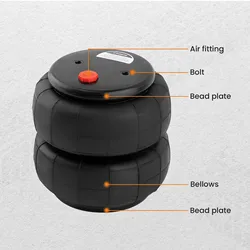 Kit bolsa aire suspensión neumática universal rosca 1/2 NPT
