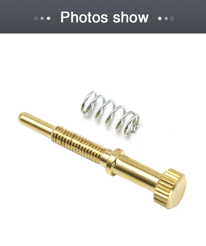 Tornillo extendido para facilitar el ajuste del ralentí