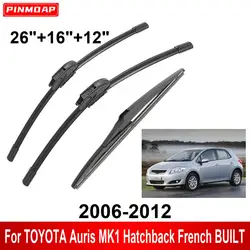 Juego limpiaparabrisas delantero y trasero Toyota Auris MK1 2006-2012