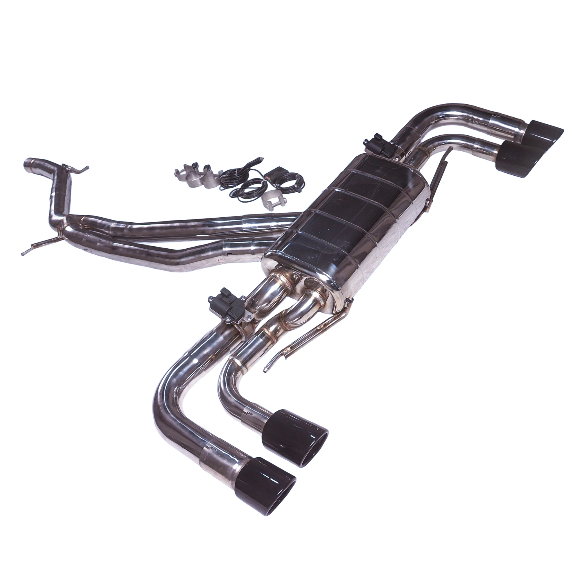 Escape Catback Porsche Cayenne 3.0T 2018 válvula acero inoxidable - imagen 3