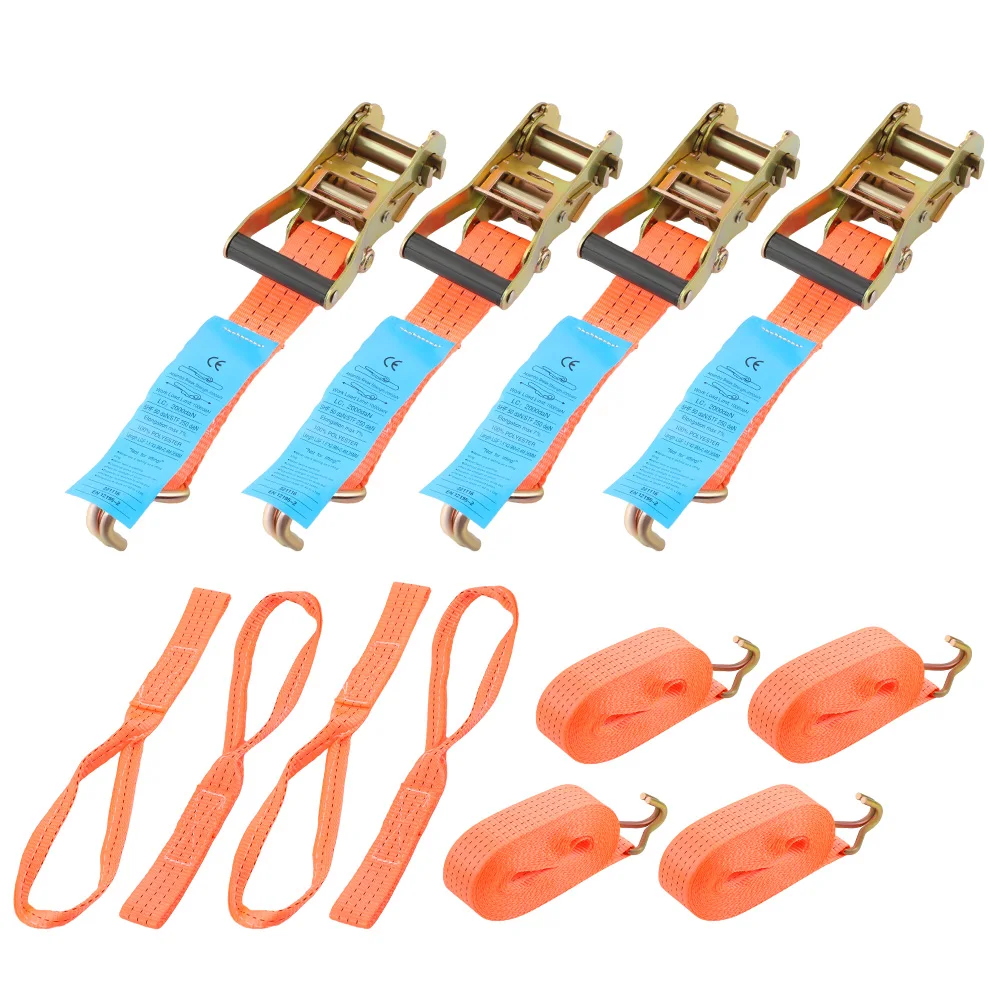 Correas de amarre con trinquete para camión, 2 t – 2,9 m x 38 mm - imagen 2