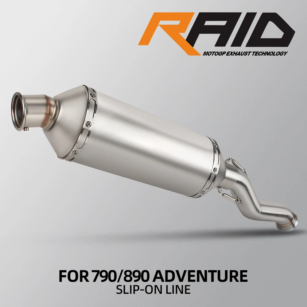 Silenciador slip-on de acero inoxidable para KTM 790/890 Adventure