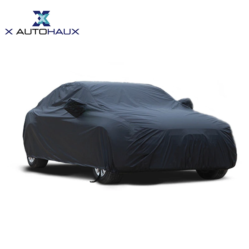Funda coche universal de tela transpirable negra resistente al agua