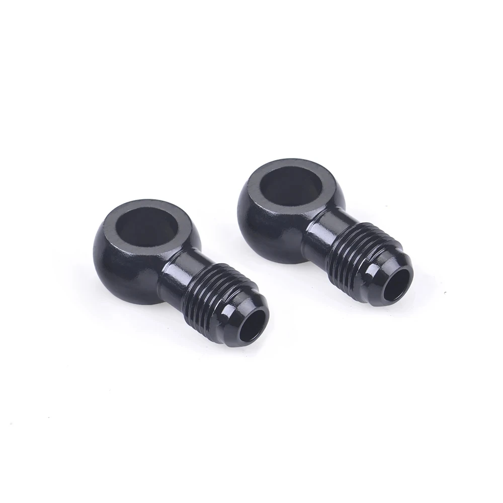 Adaptador Banjo de combustible de aluminio negro