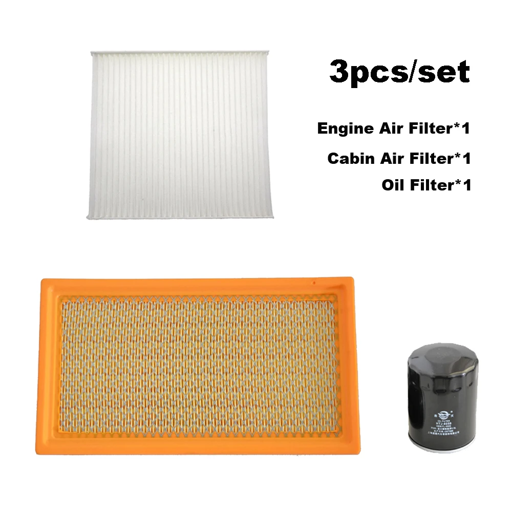 Juego de filtros de 3 uds para FORD USA EDGE U387 3.5L 2007-2016 Lincoln MKX 3.7L 2011-2015 2012 piezas de filtro de aceite de aire A/C de motor CY0113Z40A