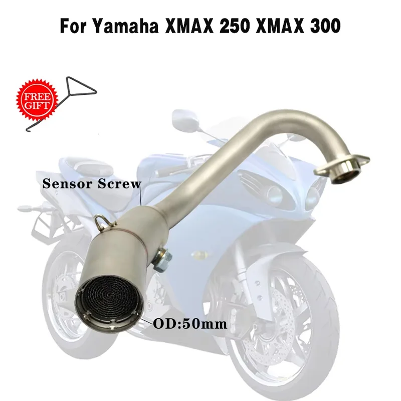 Escape slip-on Yamaha XMAX 250/300 silenciador 51mm 2017-2021