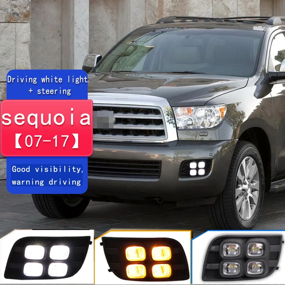 Luces diurnas LED con intermitente para Toyota Sequoia 2007-2017