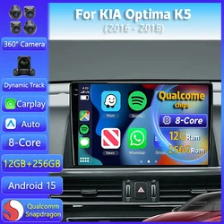 Radio 2 DIN Android con CarPlay y GPS para Kia Optima K5 2016-2018