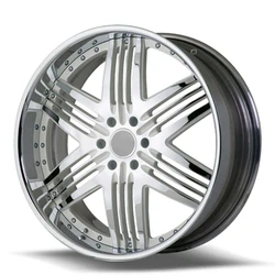 Llanta de ruedas de alambre de acero de radios múltiples cromados personalizada