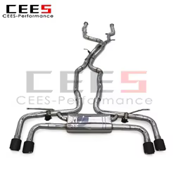 Escape Cat-back Cees para Cayenne 957 3.6-4.8T 2006-2010 Acero Inoxidable
