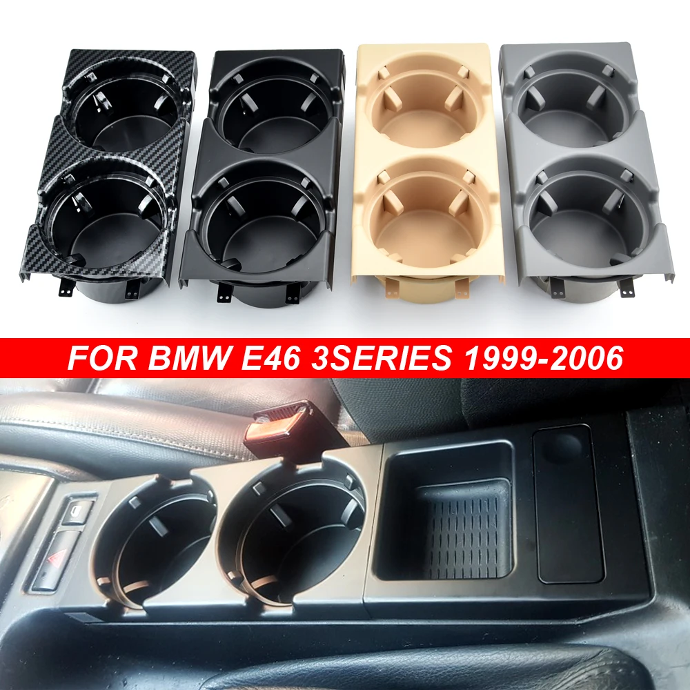 Consola central con portavasos efecto carbono para BMW Serie 3 E46 - imagen 4