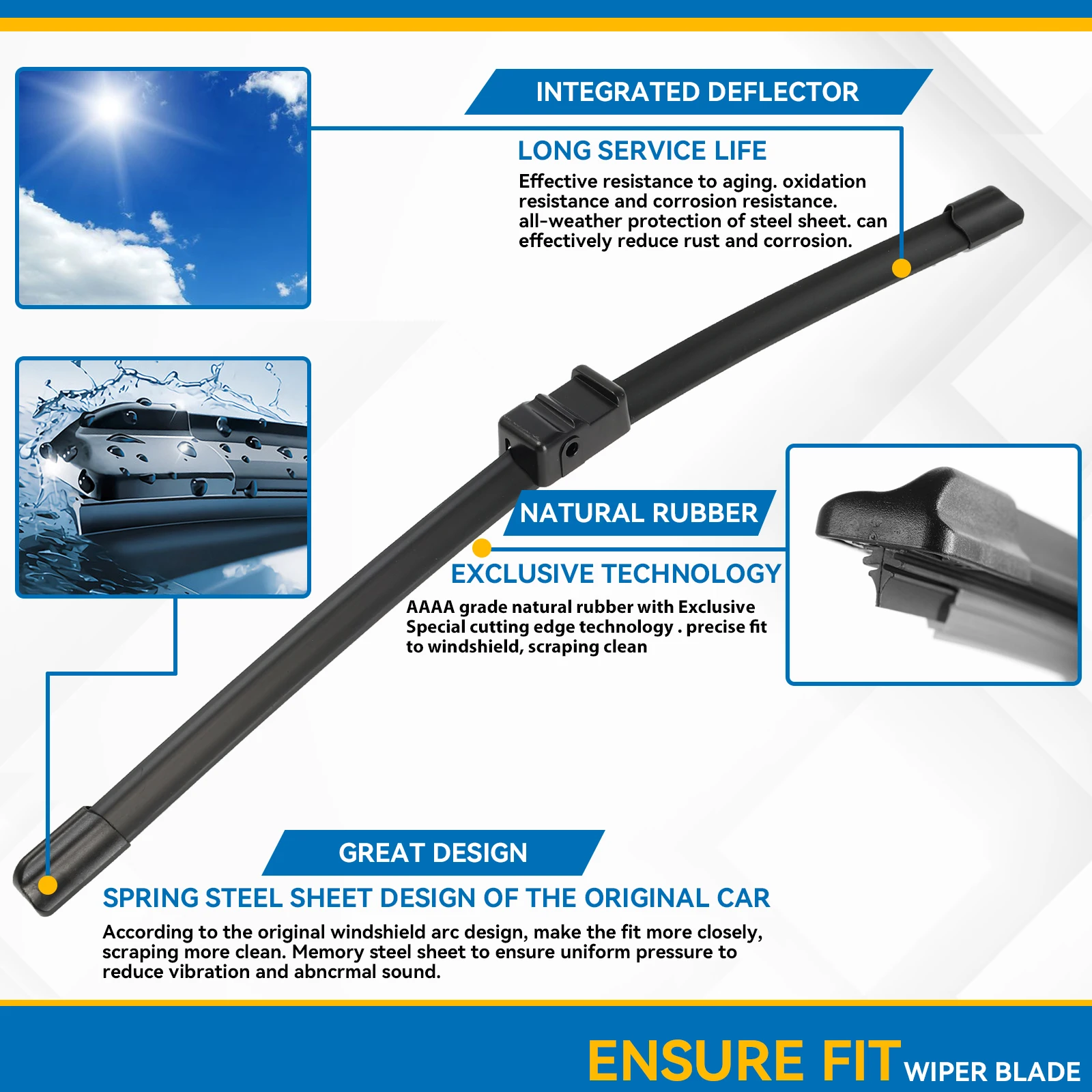 Juego escobillas limpiaparabrisas delantero Opel Astra H 2004-2009 - imagen 4