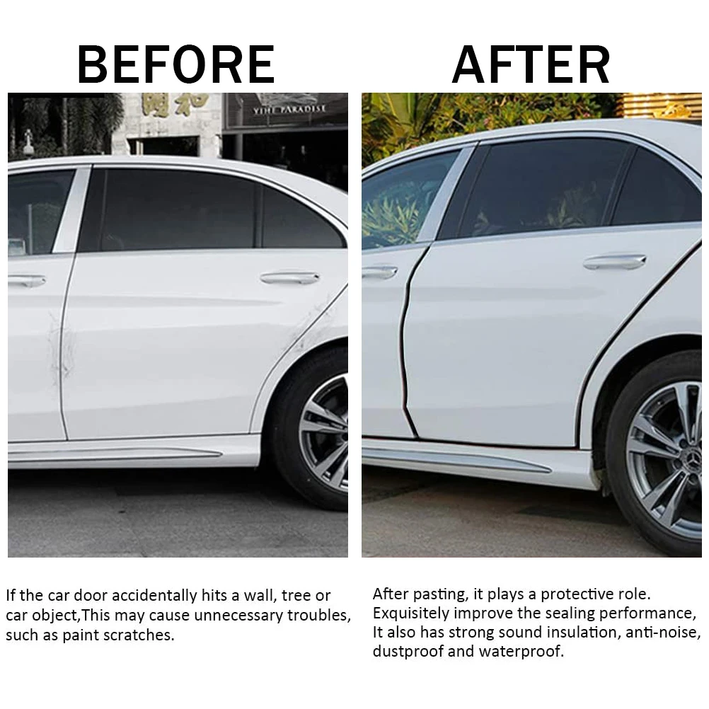 Tira de sellado embellecedora EPDM para puerta de coche, Bombilla lateral de PVC para coche, barco, camión, y aplicaciones domésticas RVs, sellado Universal a prueba de polvo, 10 pies - imagen 3