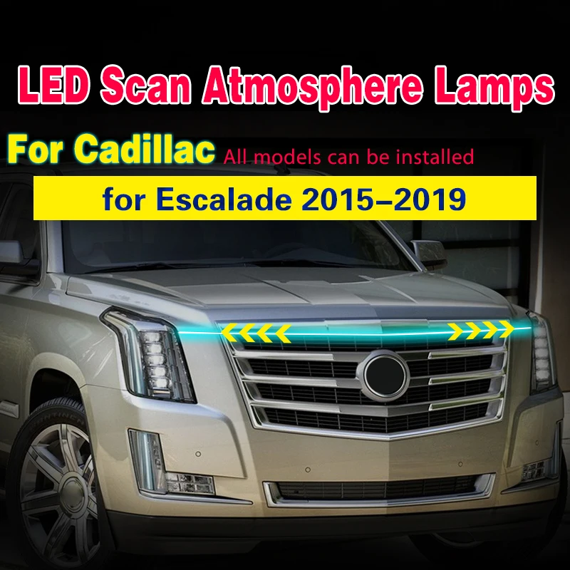 Luces LED diurnas de capó para Cadillac Escalade 2015-2019