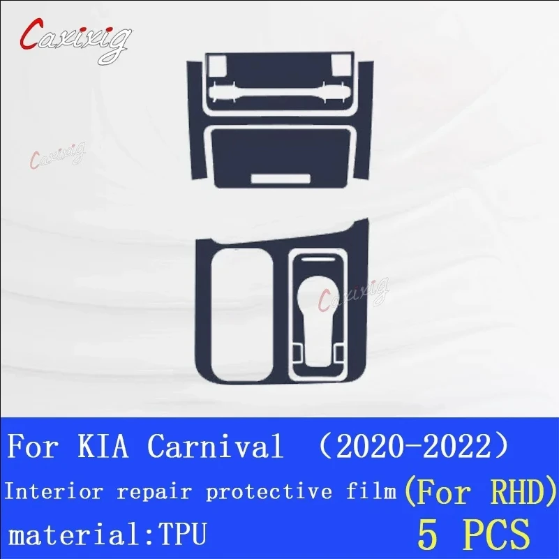 Para Mazda 3 Axela 2020 2019 consola central Interior de coche películas de TPU consola protectora de salón película de caja de cambios película de reparación Accesorios - imagen 3