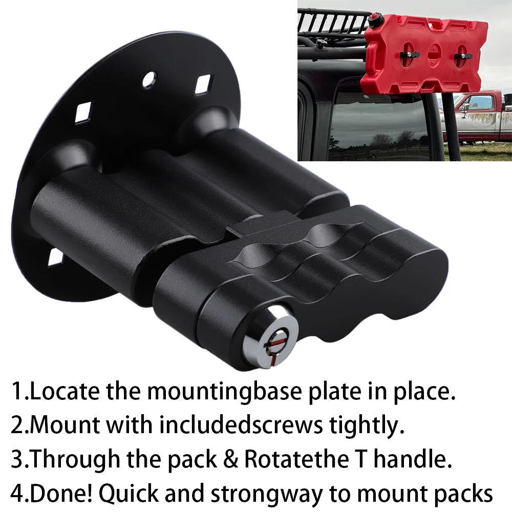 Bloqueo de montaje de paquete de gas, contenedor de combustible, bloqueo de paquete de montaje para caja de almacenamiento de combustible, paquete de agua - imagen 2