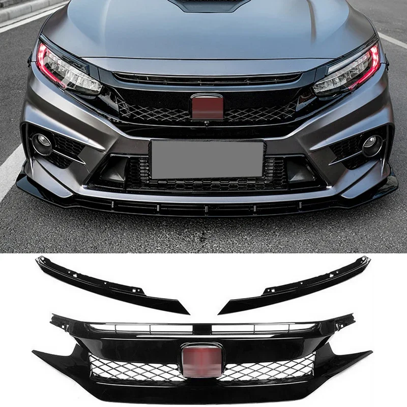Tira malla decorativa tuning – Rejilla frontal Honda Civic 2016-2020
