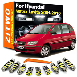 ZITWO Kit bombillas LED para matrícula e interior – Hyundai Matrix
