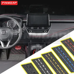 Moldura autoadhesiva interior coche cuero PU trenzada DIY
