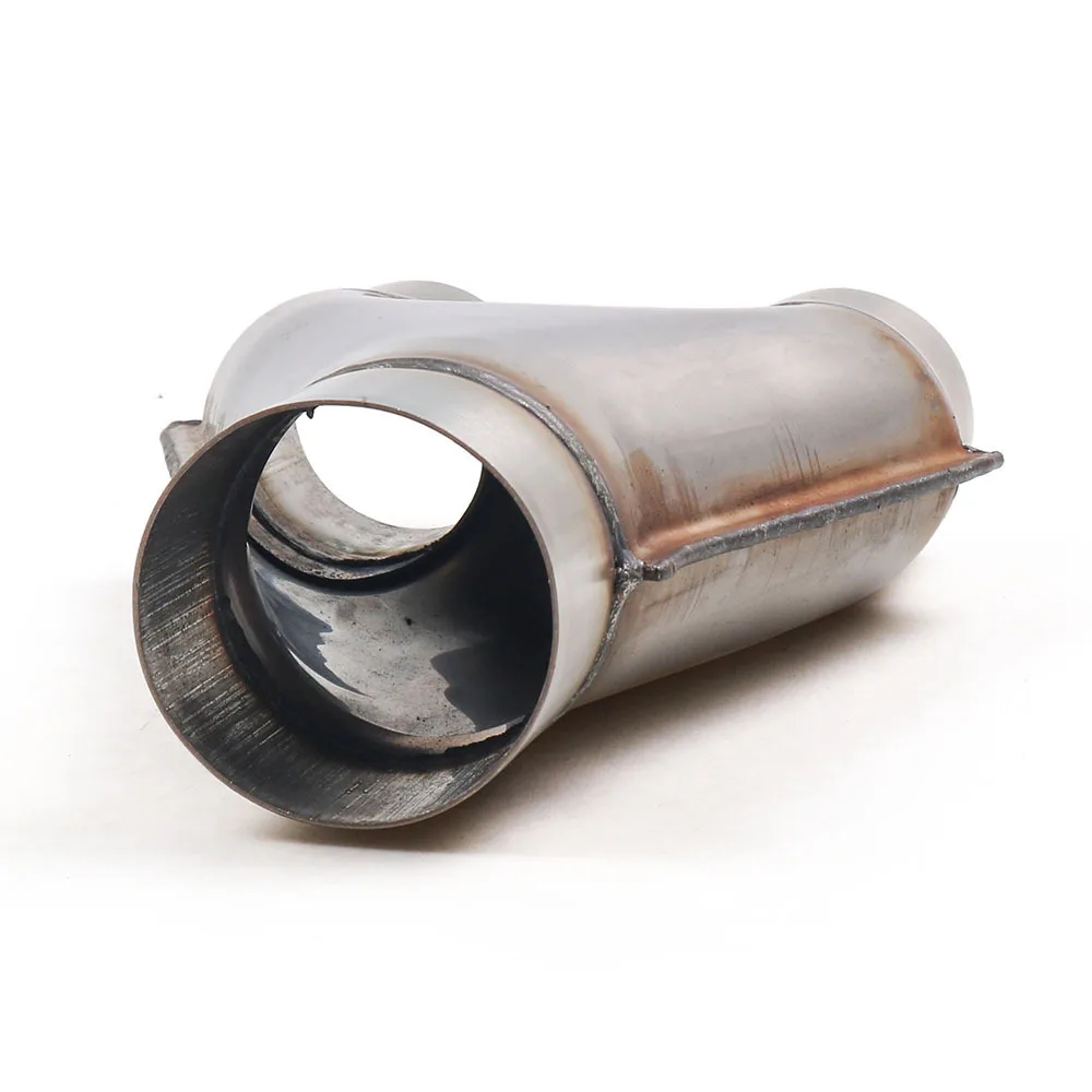 Tubo Y de escape 2,5'' con doble salida de 2'' inoxidable reversible - imagen 3