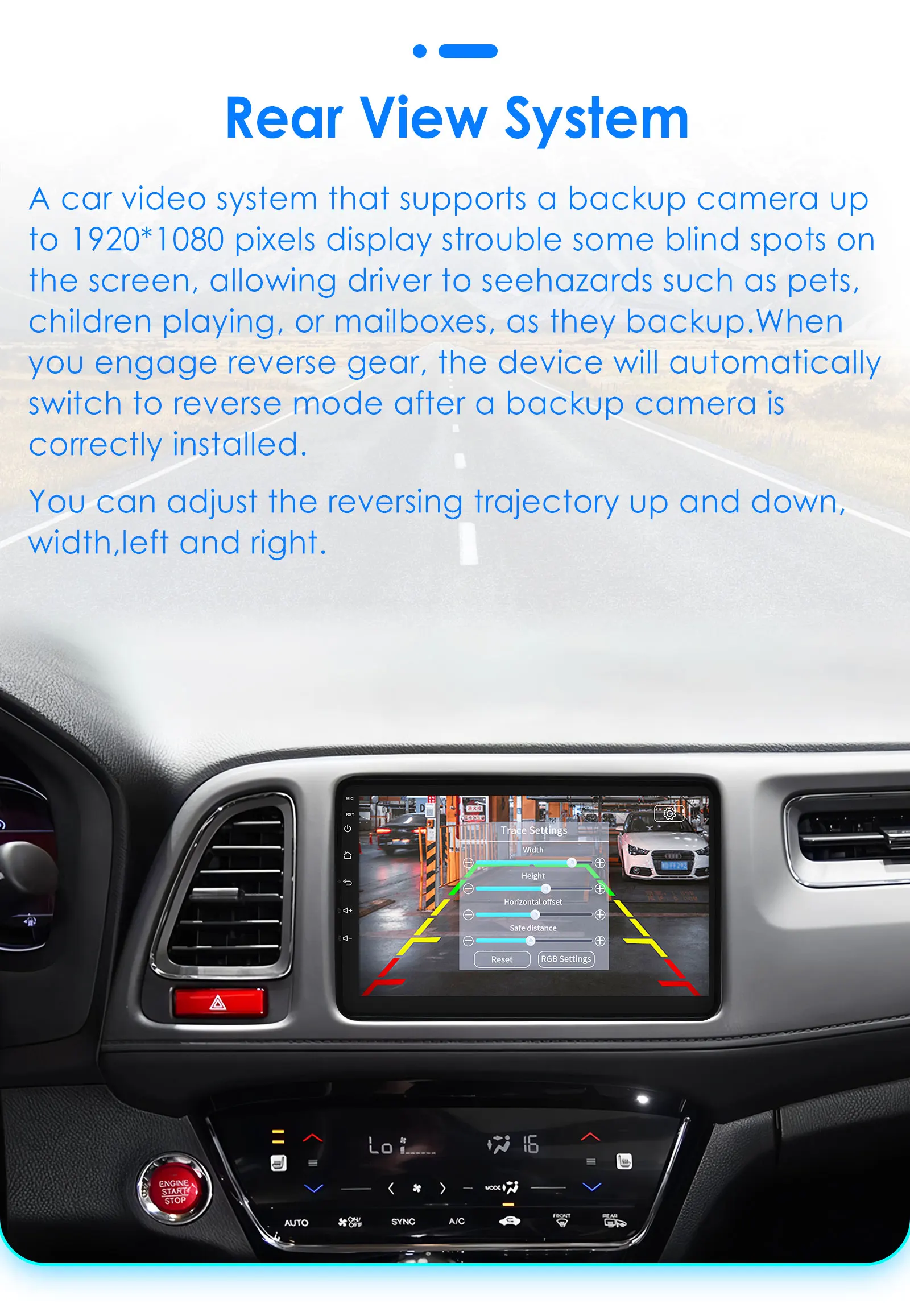Soporte para cámara de visión trasera AHD