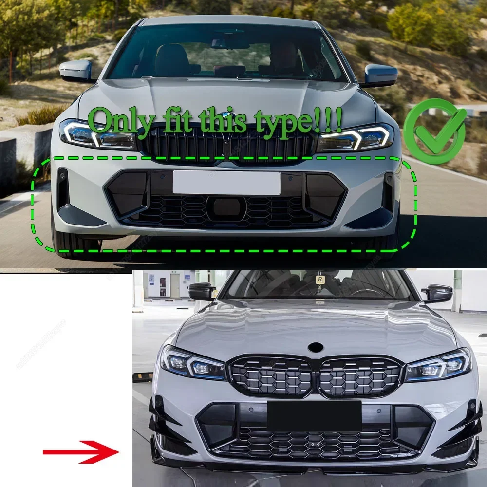 Difusor canards divisor para alerón BMW Serie 3 G20 G21 M-Sport - imagen 2