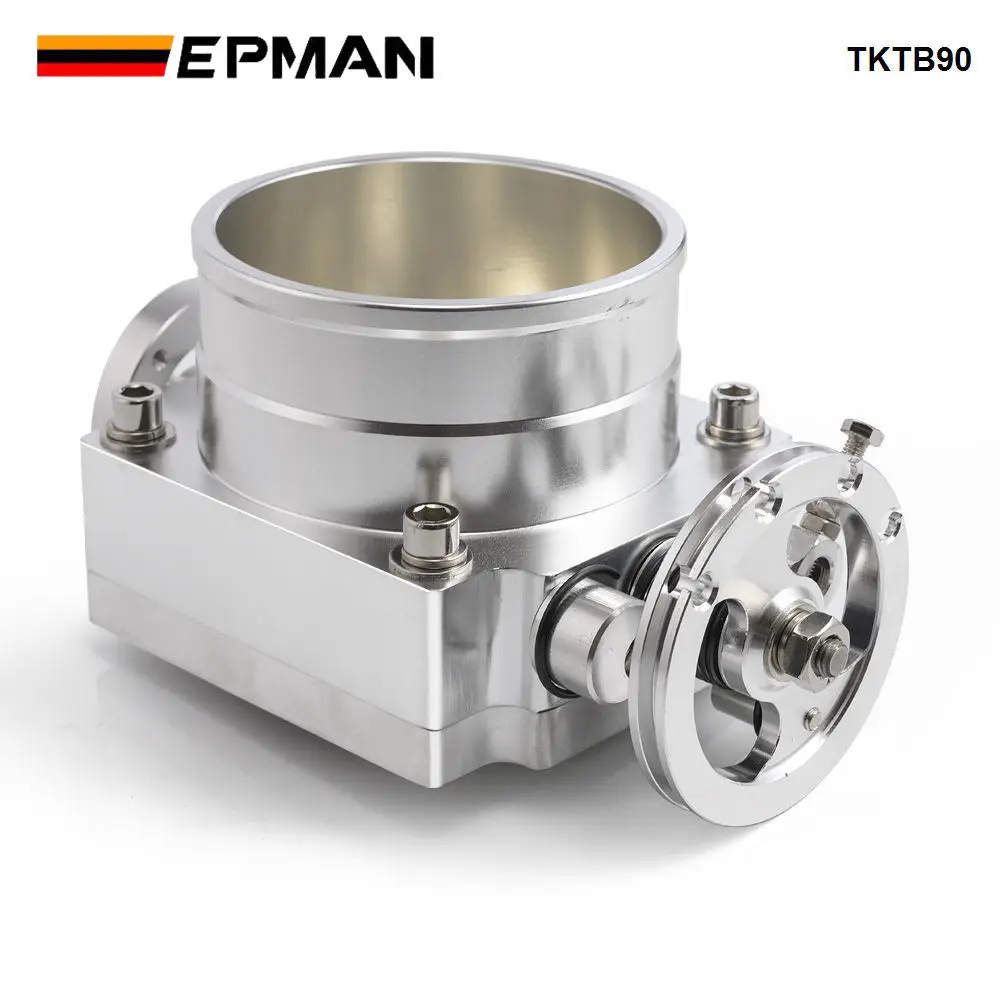Cuerpo acelerador EPMAN 90mm CNC aluminio alto flujo universal - imagen 5