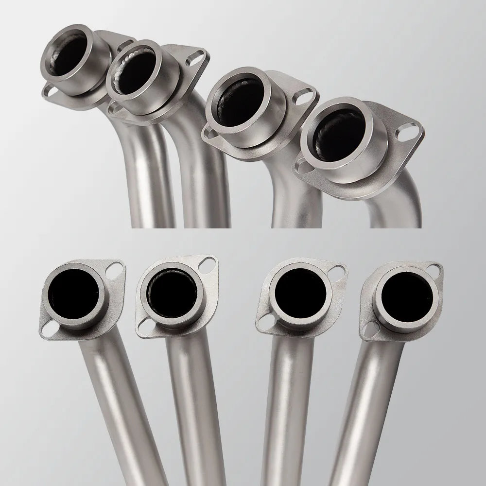 Para YAMAHA YZF R6 2017-2025 sistema de Escape de motocicleta de acero inoxidable completo tubo delantero Escape de carreras Slip On Tube interfaz Original - imagen 4