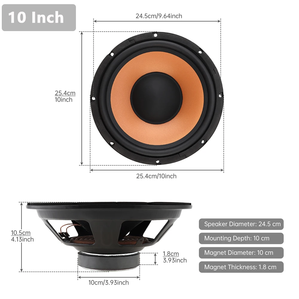 Subwoofer altavoz de graves para coche con amplia respuesta frecuencia - imagen 4
