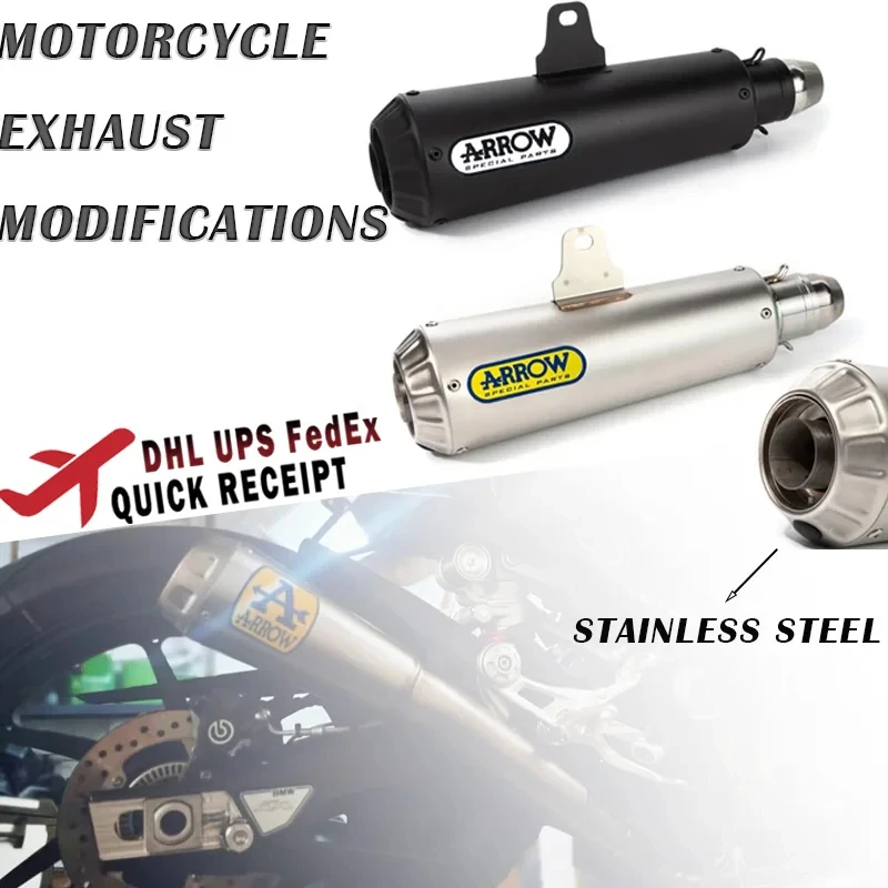 Tubo silenciador escape universal 51 mm para motocicleta - imagen 2