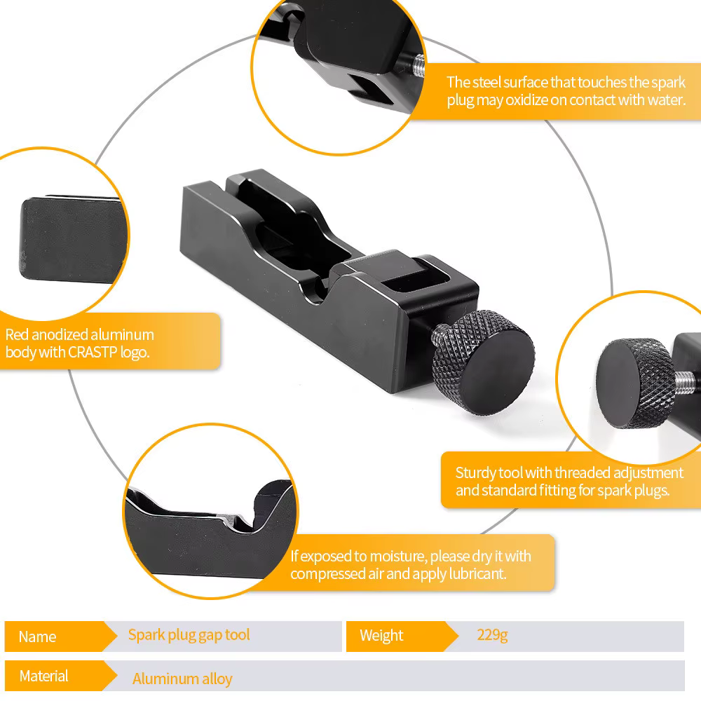 Herramienta universal para huecos de bujías para la mayoría de bujías de 10 mm, 12 mm, 14 mm y 16 mm, color negro - imagen 4