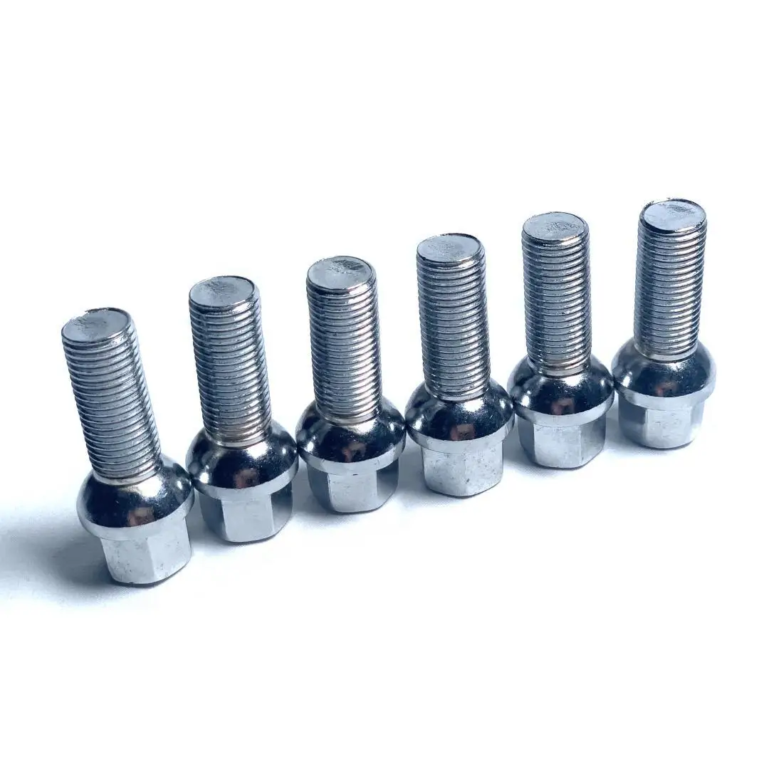Tornillo de rueda M12x1,5 con asiento esférico y vástago de 24 mm - imagen 3