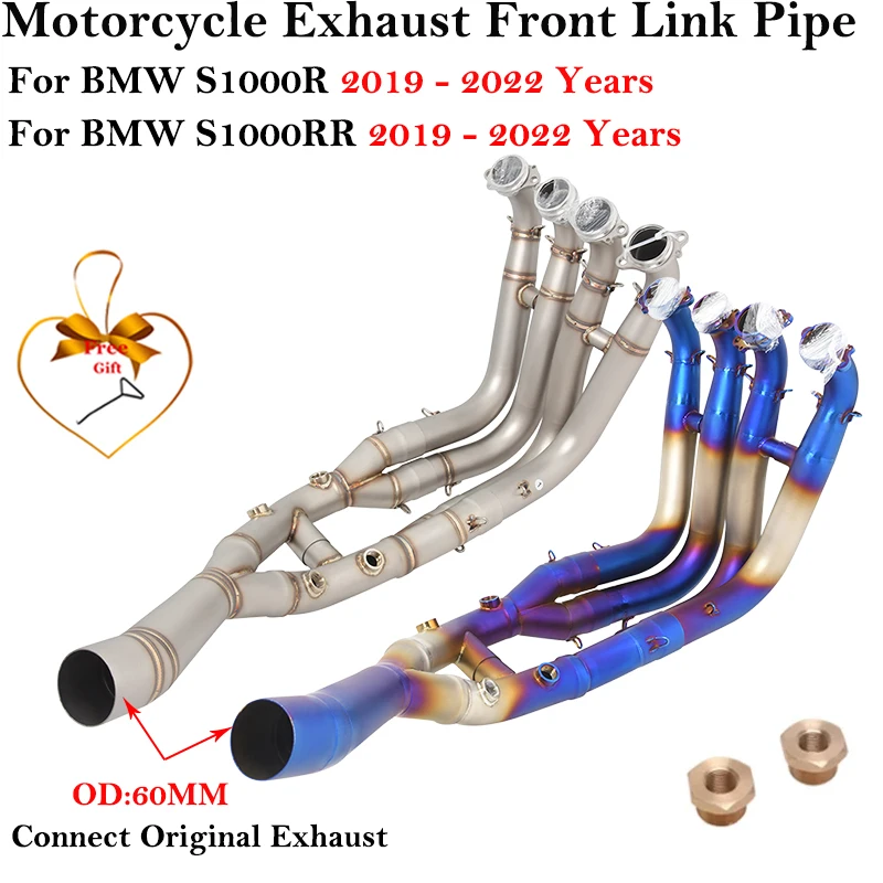 Escape Slip-On BMW S1000R/S1000RR 2019-2022 con tubo de enlace
