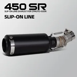 Escape deportivo con tubo intermedio para CFMOTO 450SR 2022-2025