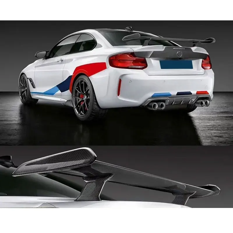 Alerón trasero de fibra de carbono Universal LMP para BMW M3, M4 - imagen 3