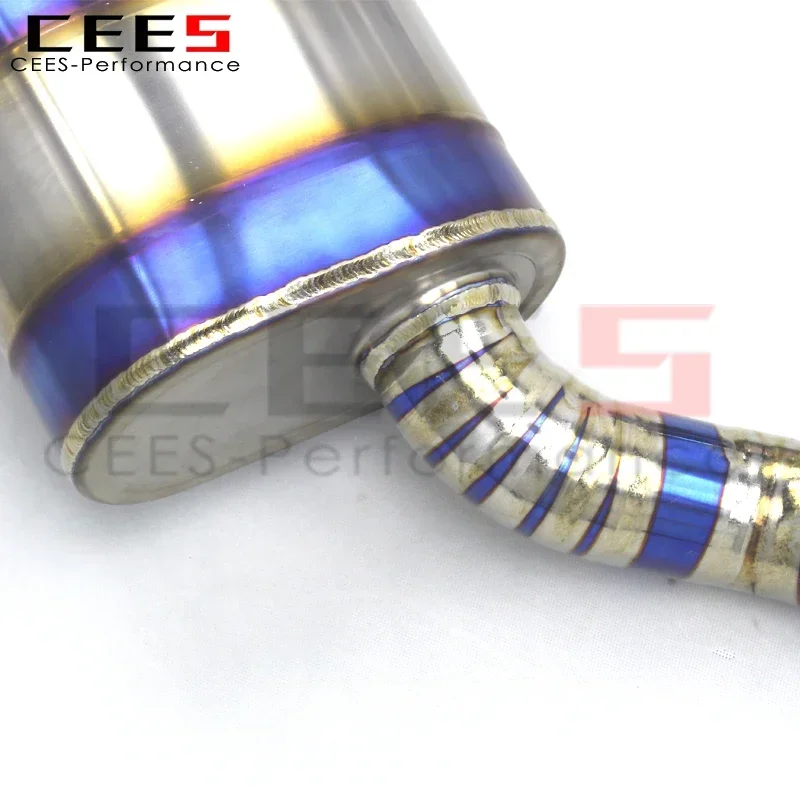 Vista del sistema completo de escape deportivo CEES Tuning