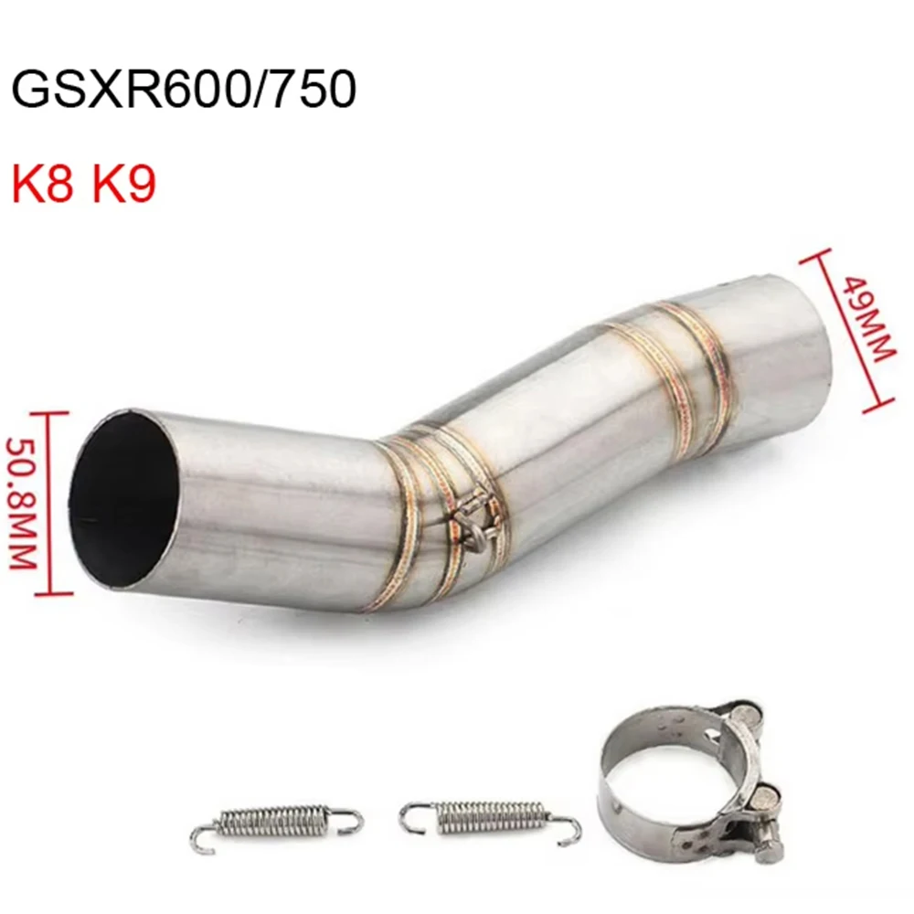Silenciador slip-on 51mm y tubo enlace escape GSXR 600 750 K6-K15 - imagen 5