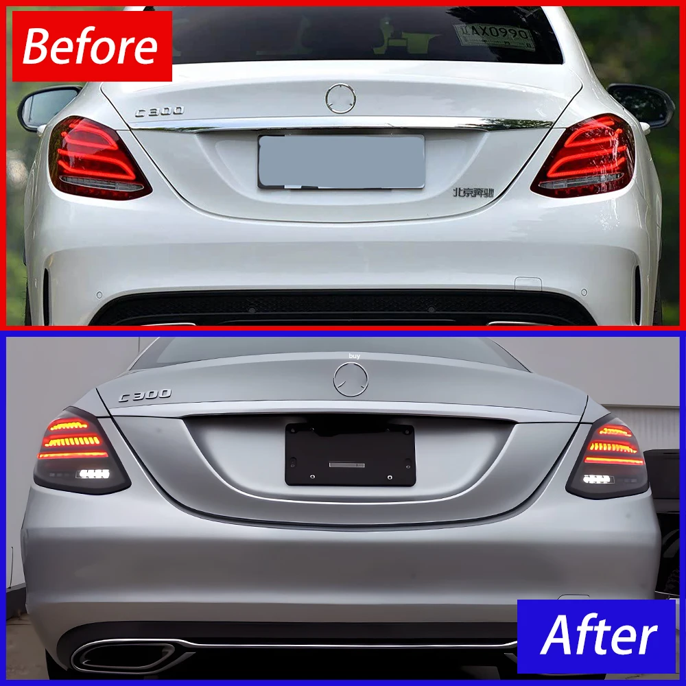 Pilotos traseros LED estilo Maybach para Mercedes-Benz Clase C W205 - imagen 2
