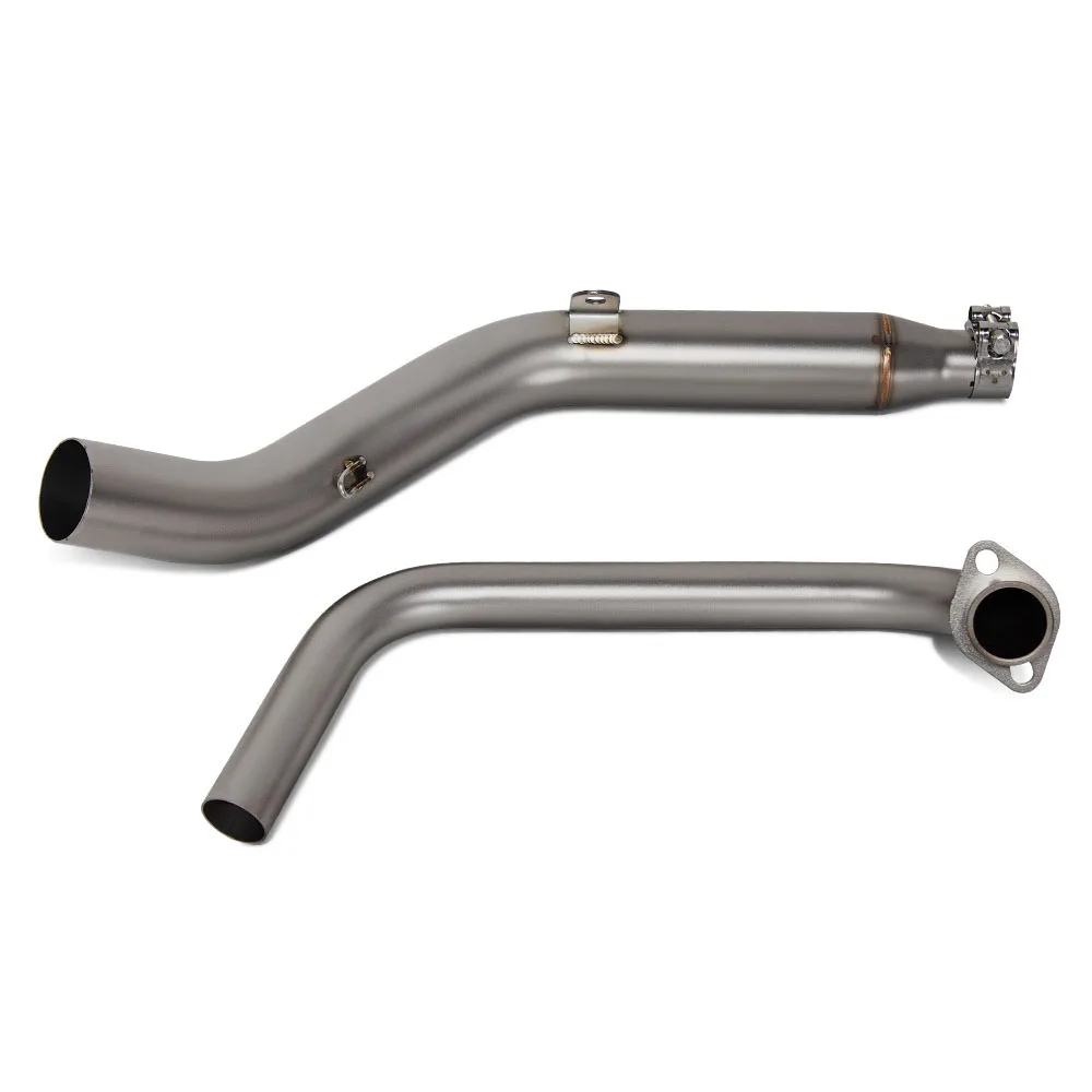 Tubo de enlace de escape inoxidable 51 mm – Zontes ZT125 U1/G1/Z1/Z2 - imagen 2