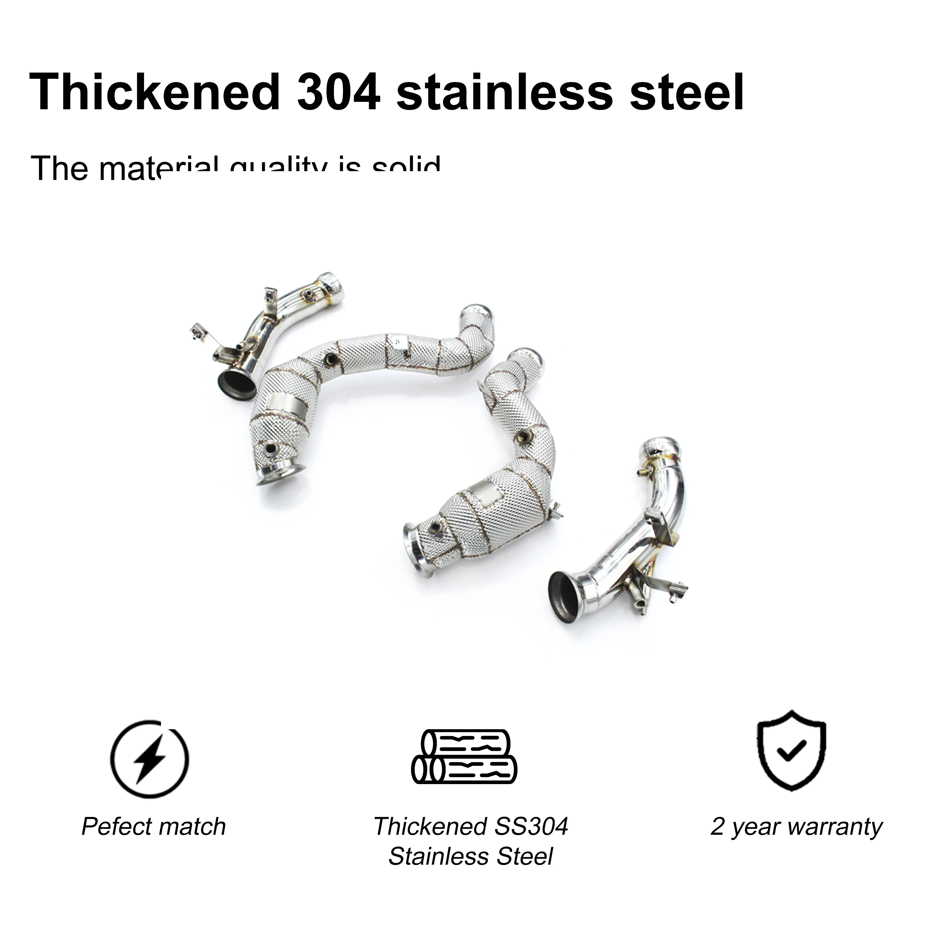 Downpipe ACE SUS304 deportivo para Mercedes E63S AMG W213 4.0T - imagen 5