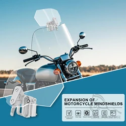 Deflector de viento extensible ajustable para parabrisas de moto BMW