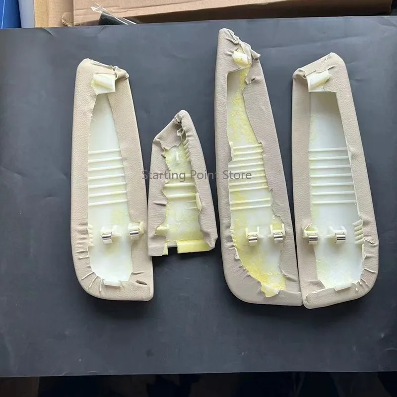 Funda de cuero beige para reposabrazos Volkswagen Lavida