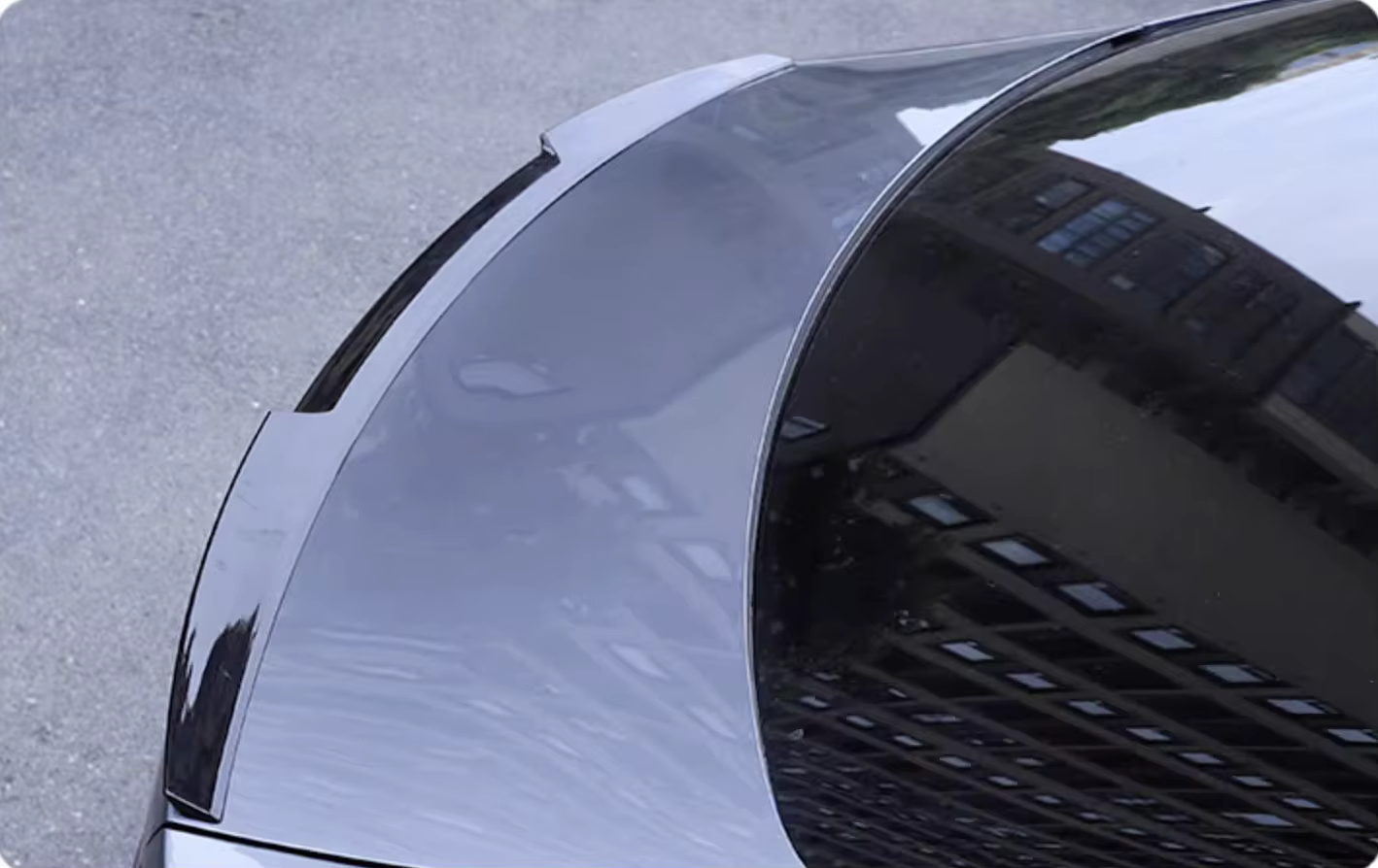 Detalle del diseño del spoiler ABS