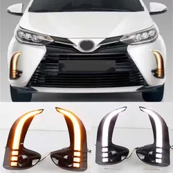 Luz diurna LED DRL antiniebla Toyota Vios Yaris Ativ 2020-2021